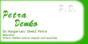petra demko business card