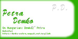 petra demko business card